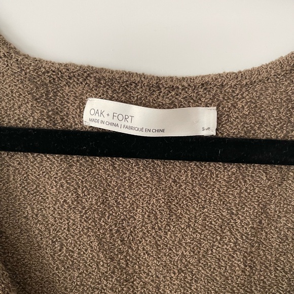 Oak + Fort Tie Front Sweater - Picture 4 of 4